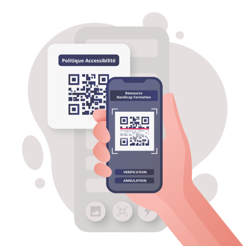 QRcode de verification d'une attestation Politique Handicap